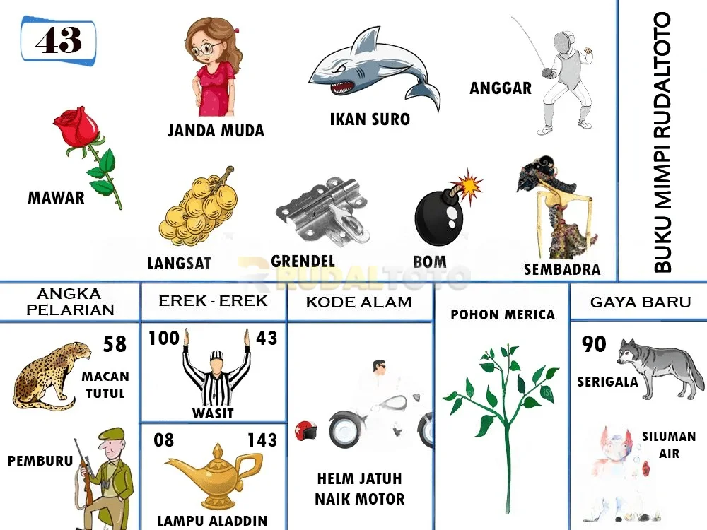 buku mimpi erek erek togel 43